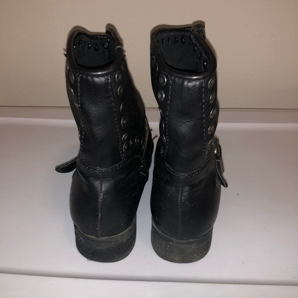 Black Moto Booties SIZE: 8.5 - Picture 6 of 8